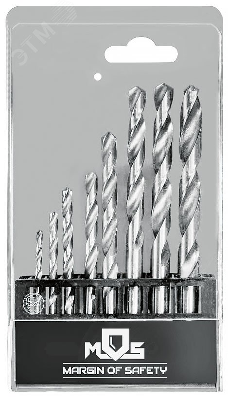 Изображение товара Набор сверл по металлу HSS 1-10 мм с пластиковым кейсом MOS