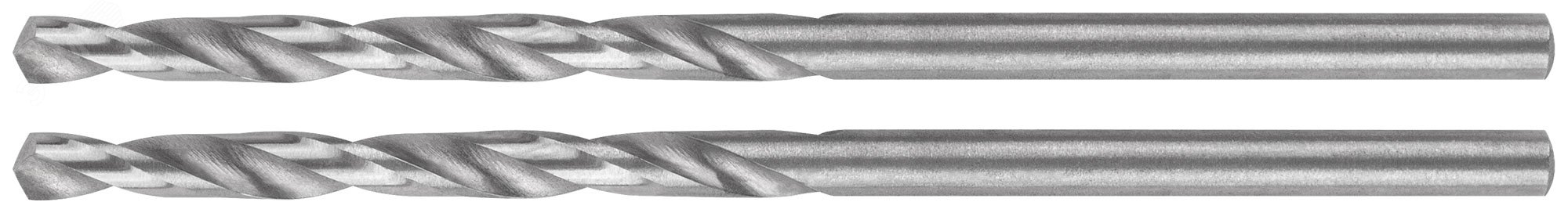 Изображение товара Сверла по металлу HSS шлифованные 2,5 мм 57 мм профессиональные