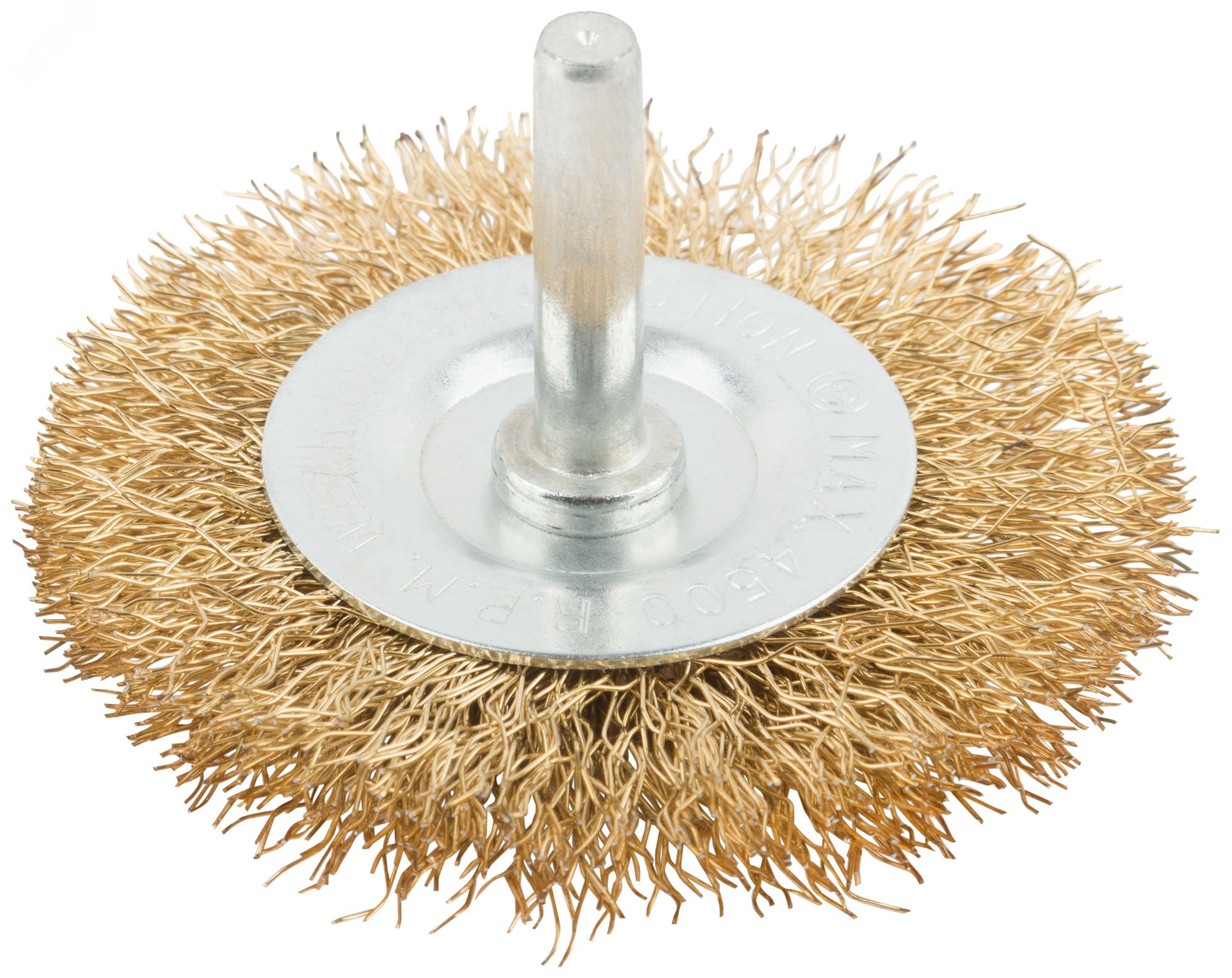 Изображение товара Корщетка для дрели 63 мм с латунью и стальной проволокой, цена 130 рублей Изображение товара Корщетка для дрели 63 мм с латунью и стальной проволокой, цена 130 рублей