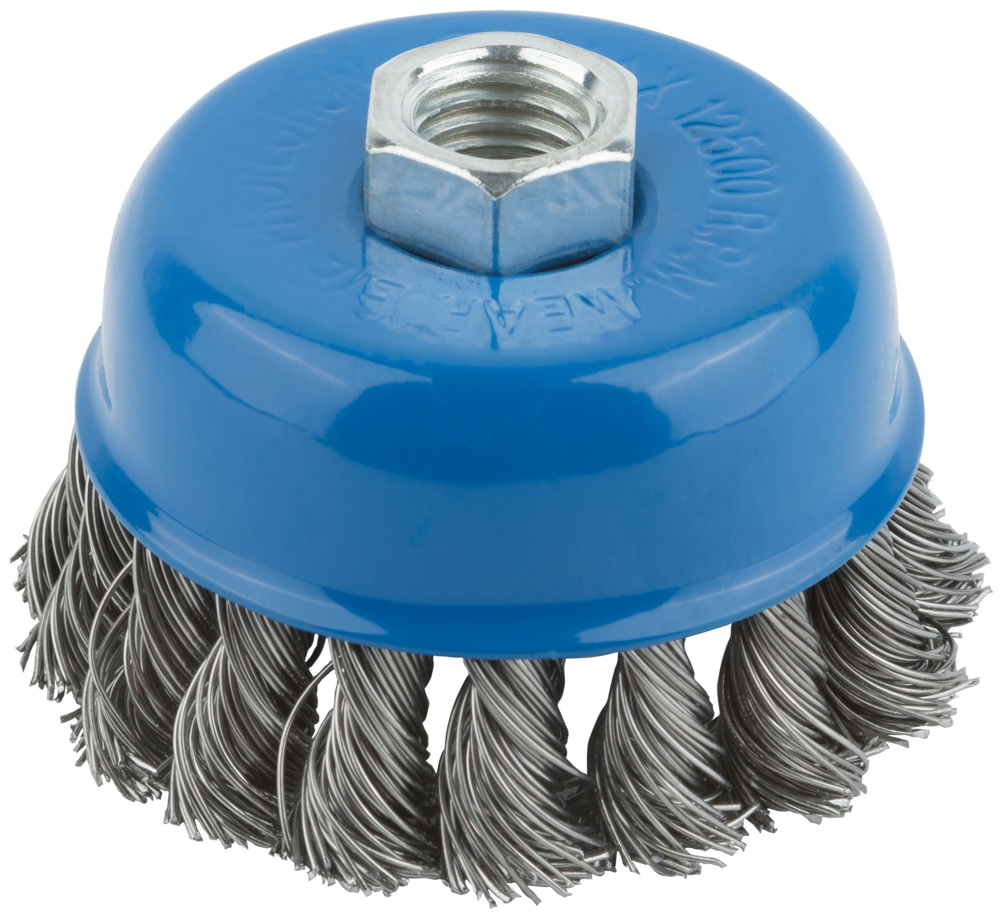 Изображение товара Корщетка чашка стальная витая проволока М14 для УШМ 75 мм