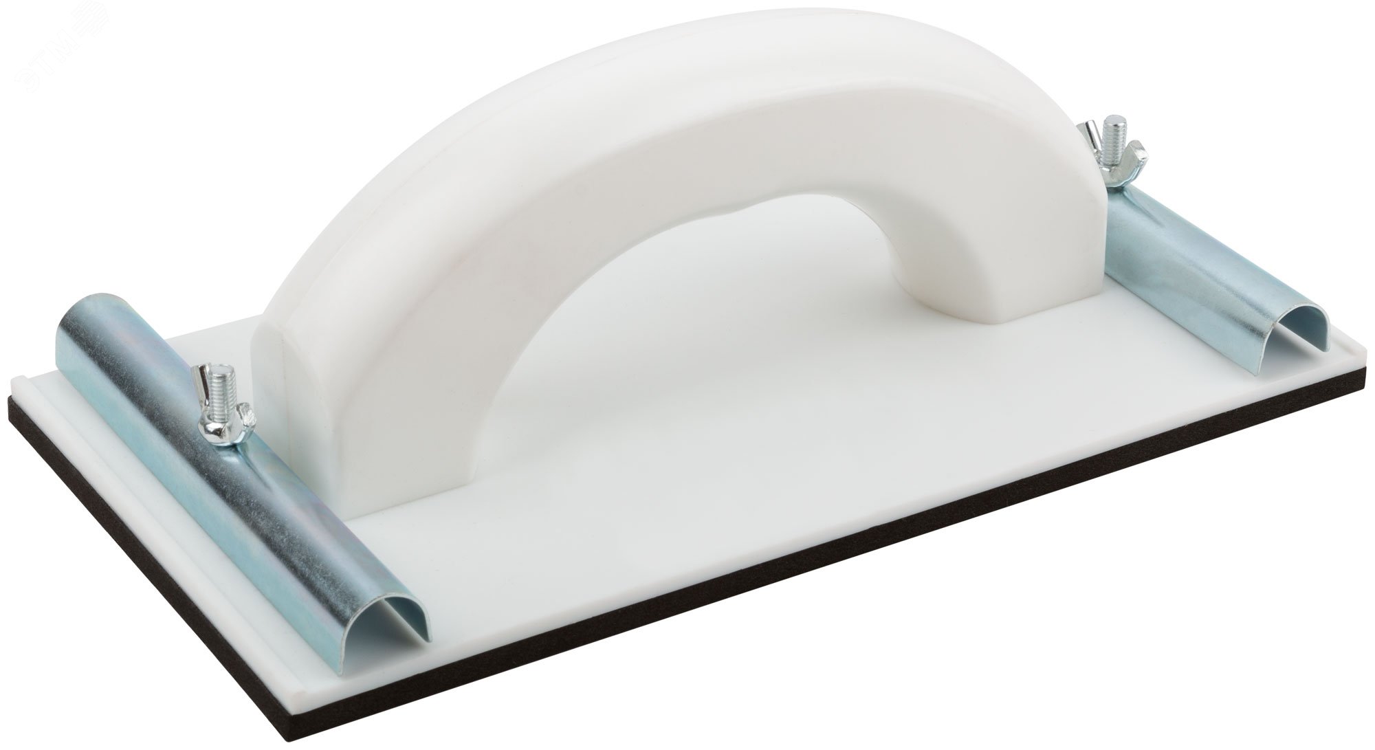 Изображение товара Терка для наждачной бумаги пластиковая MOS с металлоприжимом 230х120 мм