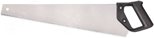 Ножовка по дереву ''Эконом'', мелкий зуб, шаг 3 мм, пластиковая ручка, 400 мм 40291М MOS - превью