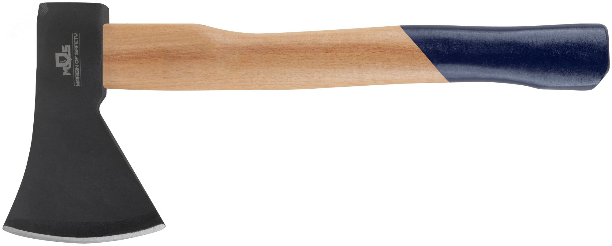 Изображение товара Топор кованая инструментальная сталь 800 г с деревянной ручкой универсальный