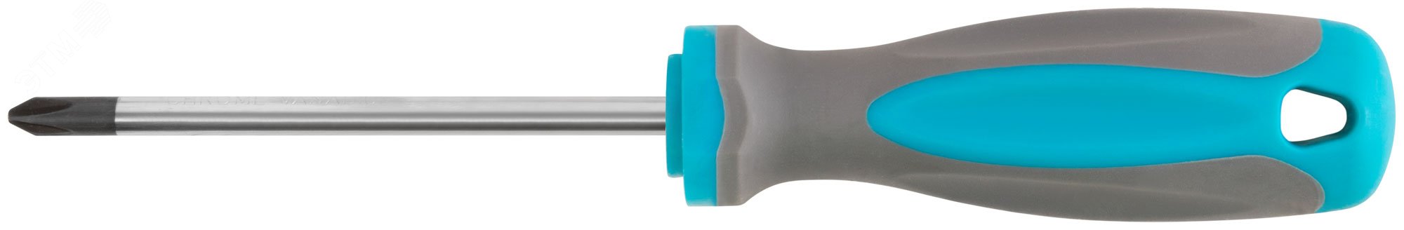 Изображение товара Отвертка MOS CrV сталь прорезиненная ручка PH2 100 мм