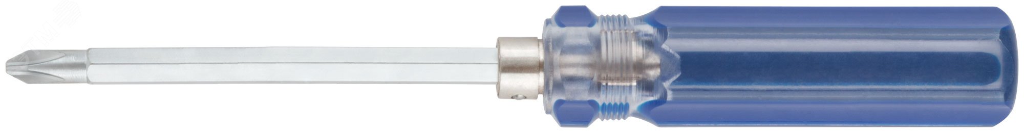 Изображение товара Отвертка с переставным жалом, пластиковая ручка 6x70 мм (PH2/SL6) (шт)