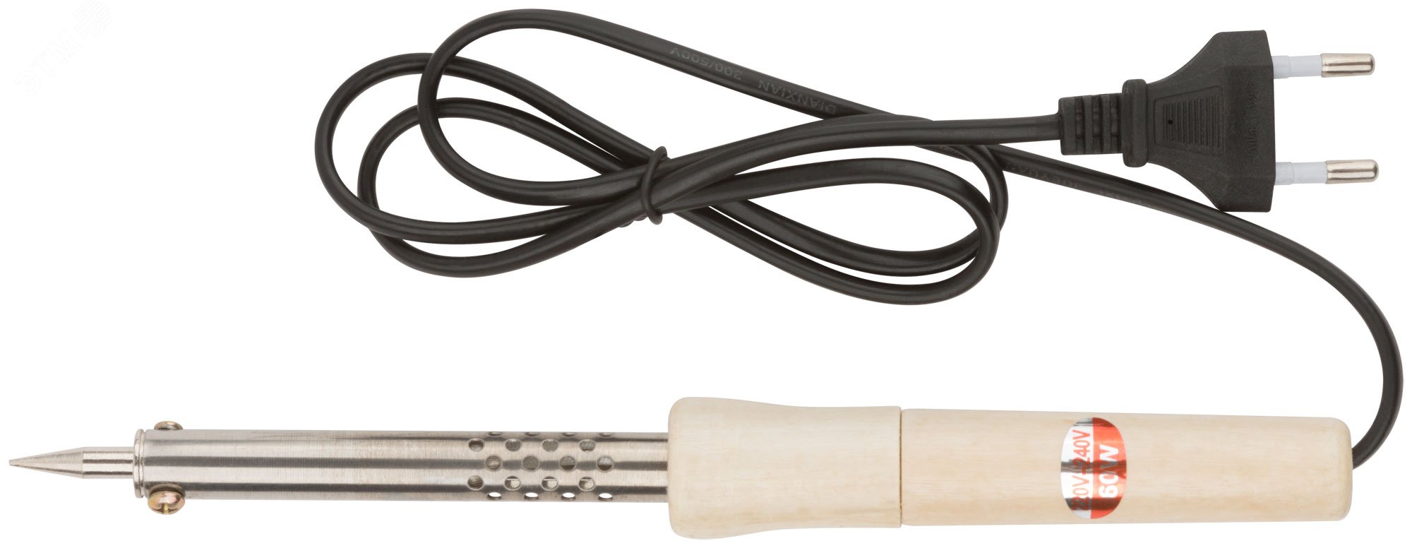 Изображение товара Паяльник MOS с деревянной ручкой мощностью 60 Вт