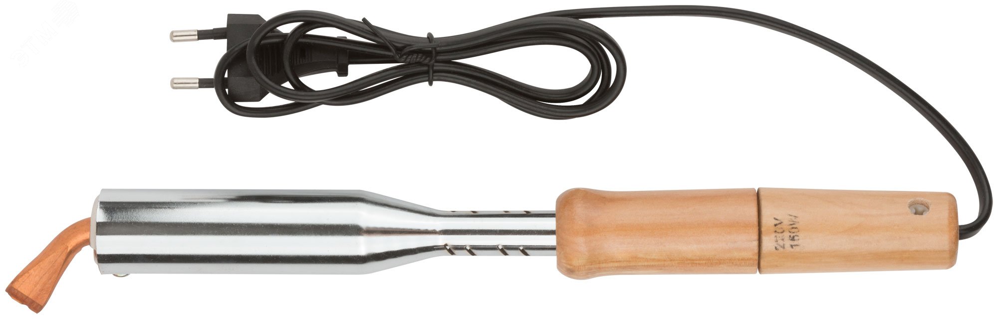 Изображение товара Паяльник деревянная ручка 150 Вт MOS для пайки толстых проводов и деталей