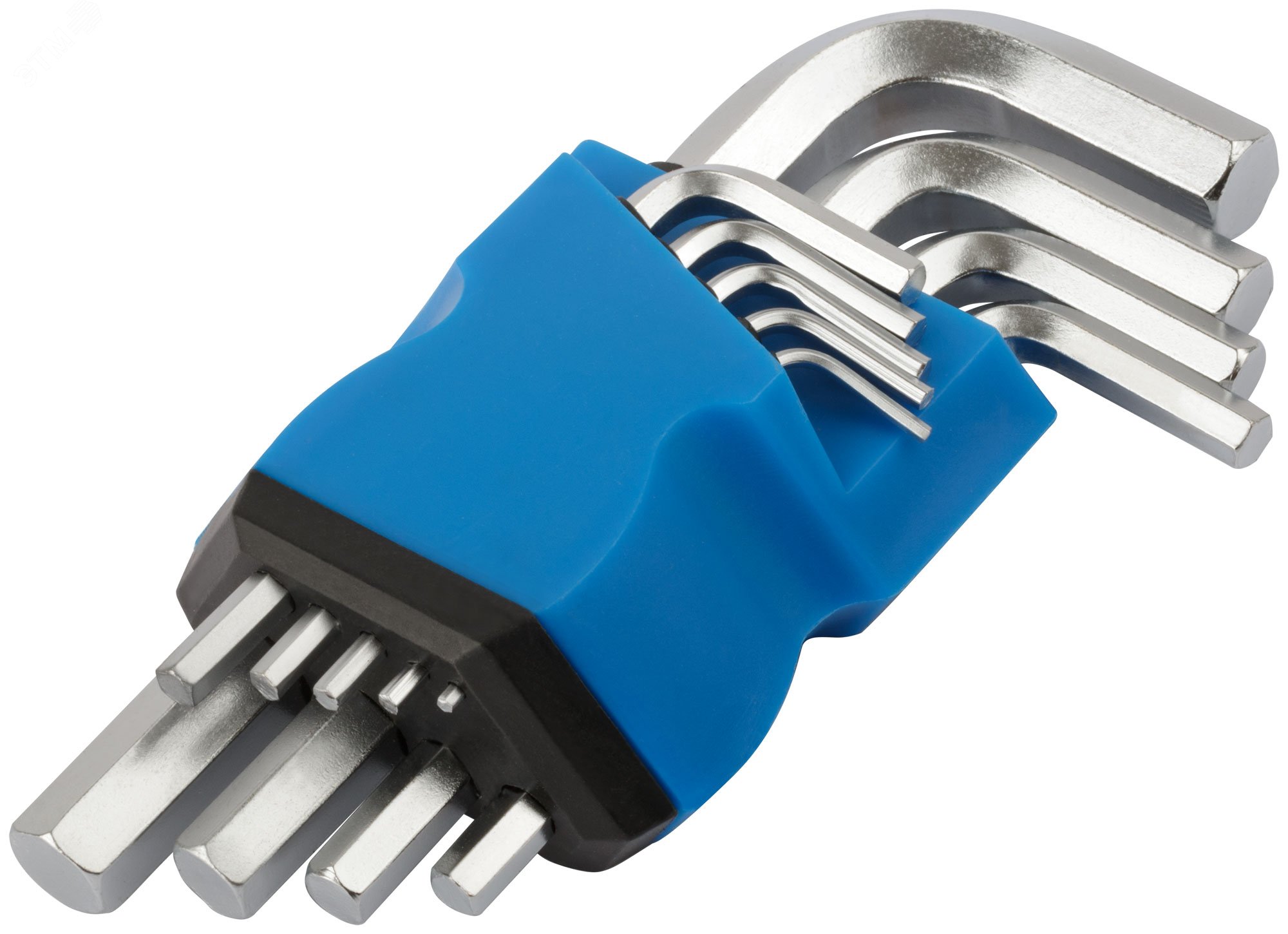 Ключи шестигранные, набор 9 шт (1.5-10 мм) в пластиковом держателе 64201М MOS - превью 2