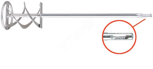 Миксер для краски и строительных смесей, хвостовик SDS-PLUS 100х600 мм