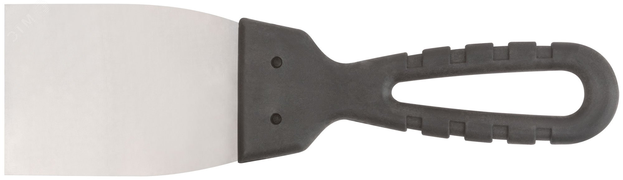 Шпатель, лезвие нержавеющая сталь, пластиковая ручка 60 мм