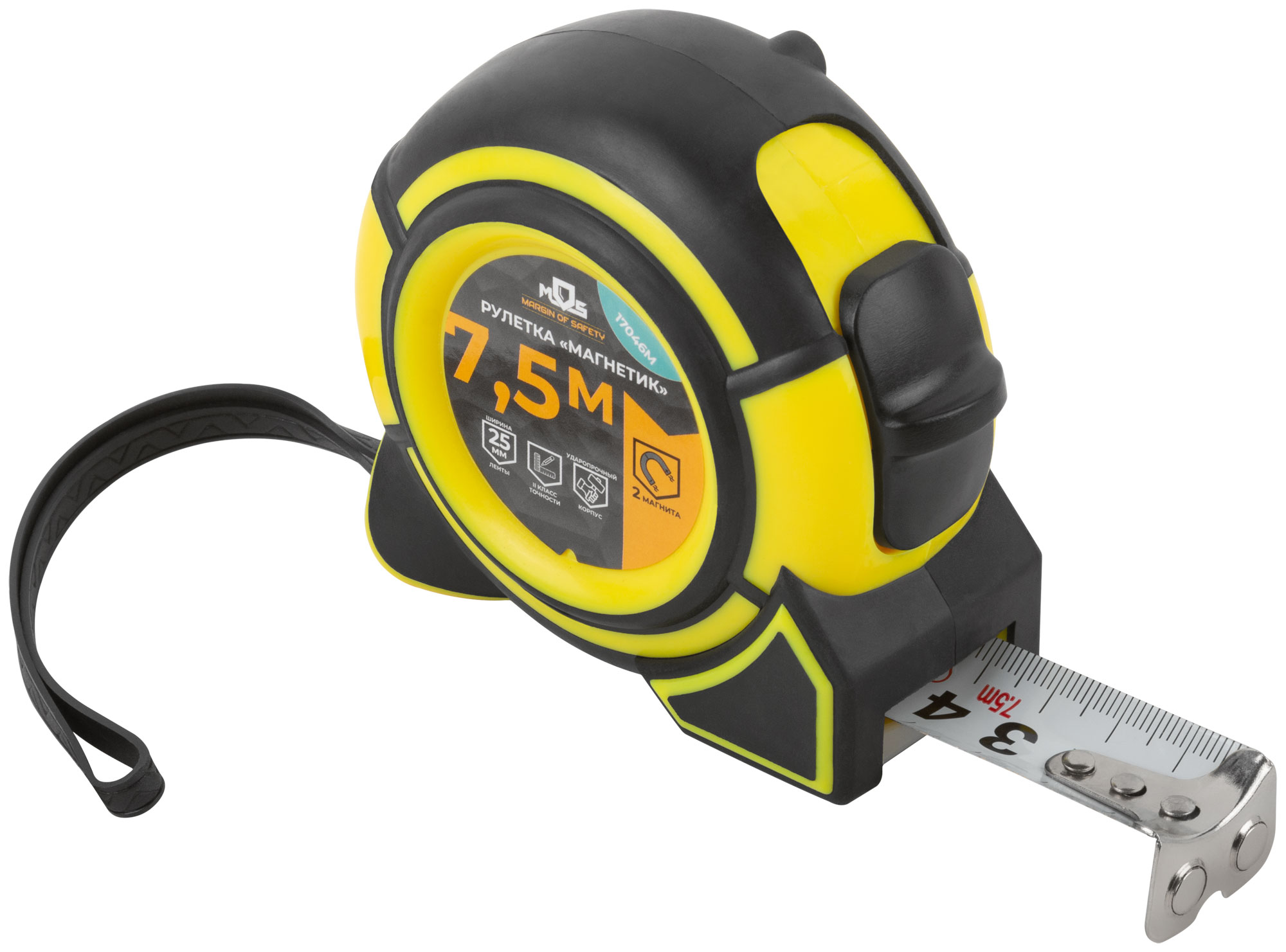 "Рулетка ""Магнетик"" 7,5 м x 25 мм"