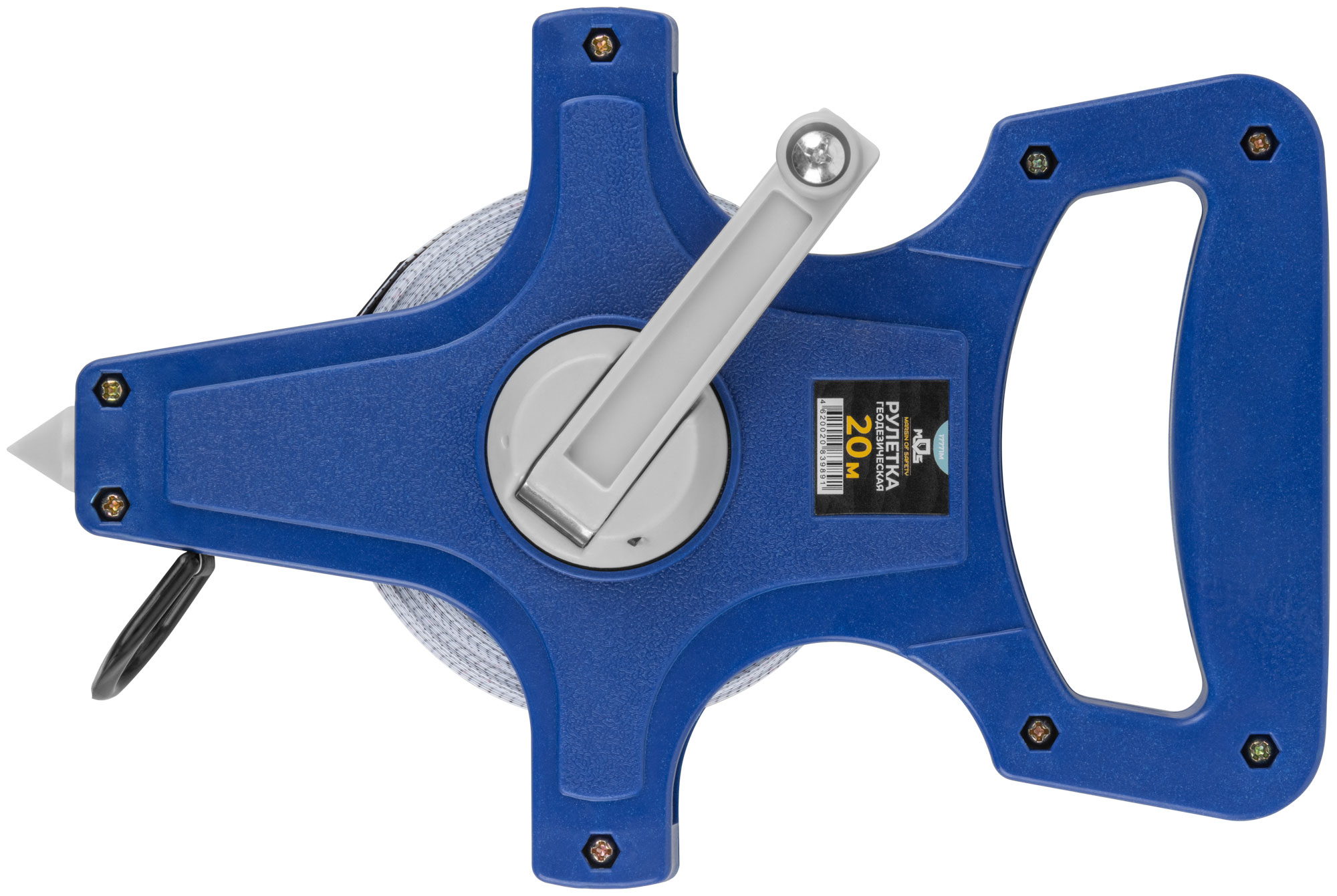 Рулетка геодезическая, открытый корпус, фибергласовая лента 20 м