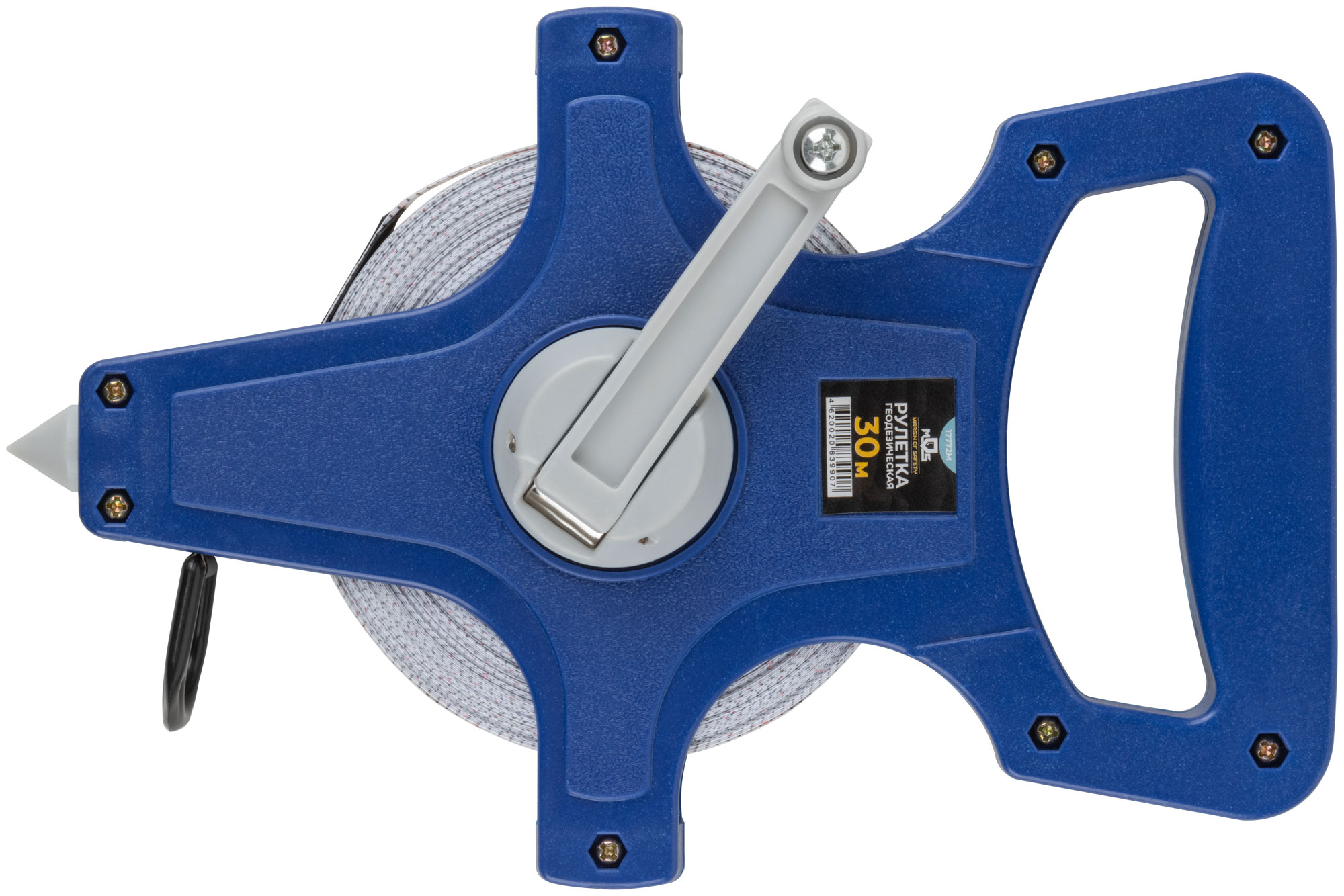 Рулетка геодезическая, открытый корпус, фибергласовая лента 30 м