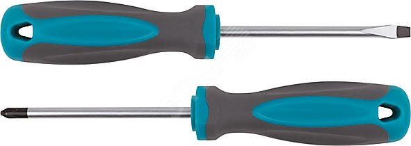 Отвертка, CrV сталь, прорезиненная ручка PH0X75 мм