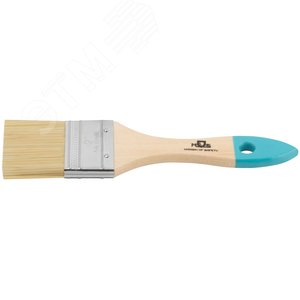 Кисть флейцевая, натур. cветлая щетина, деревянная ручка 2'' (50 мм) 00705М MOS - 4
