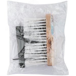 Макловица, искусственная щетина, деревянный корпус 52x140 мм - фото 3