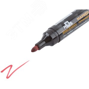 Маркер перманентный строительный, красный - фото 4