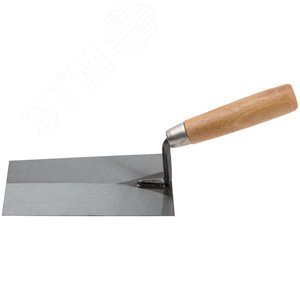 Кельма отделочная, инструментальная сталь, деревянная ручка 160 мм - фото 2