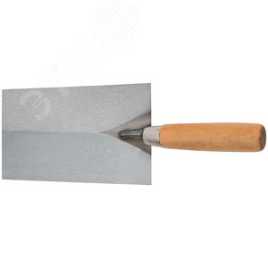 Кельма отделочная, инструментальная сталь, деревянная ручка 160 мм - фото 4