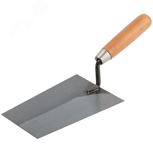 Изображение товара Кельма отделочная, инструментальная сталь, деревянная ручка 180 мм (шт)