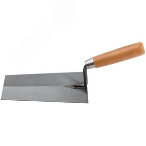 Кельма отделочная, инструментальная сталь, деревянная ручка 180 мм - фото 2