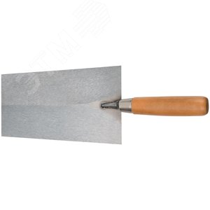 Кельма отделочная, инструментальная сталь, деревянная ручка 180 мм - фото 4