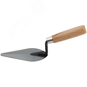 Кельма штукатура, инструментальная сталь, деревянная ручка 150 мм - фото 2