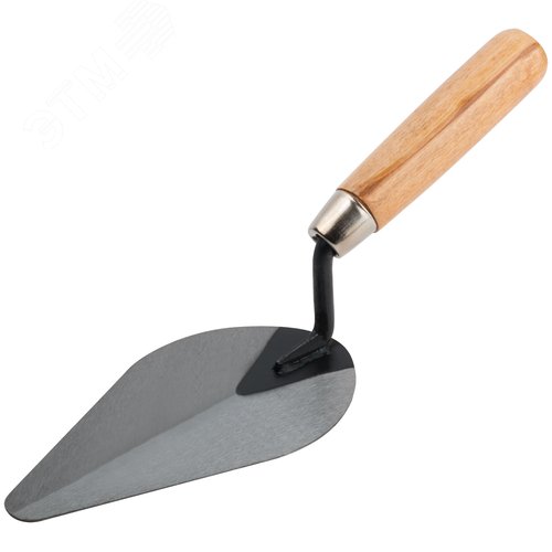 Изображение товара Кельма штукатура, инструментальная сталь, деревянная ручка 180 мм (шт)