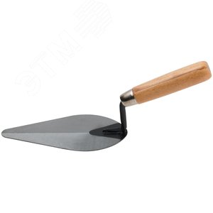 Кельма штукатура, инструментальная сталь, деревянная ручка 180 мм - фото 2