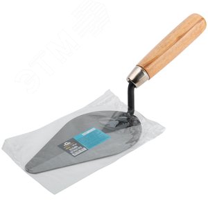 Кельма штукатура, инструментальная сталь, деревянная ручка 180 мм - фото 3