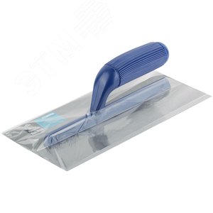 Гладилка стальная, пластиковая ручка 280х130 мм, плоская - фото 3