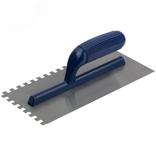 Изображение товара Гладилка стальная, пластиковая ручка 280х130 мм, зубчатая, зуб 8х8 мм (шт)