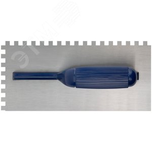 Гладилка стальная, пластиковая ручка 280х130 мм, зубчатая, зуб 8х8 мм 05118М MOS - 4