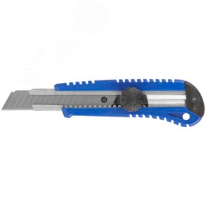 Нож технический пластиковый 18 мм, вращающийся прижим - фото 1