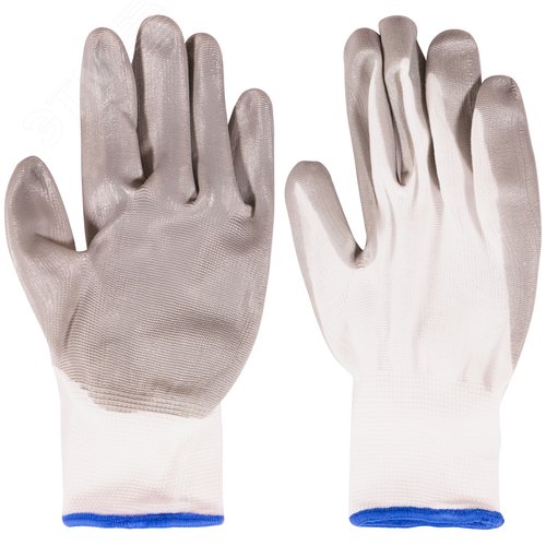 Изображение товара Перчатки нейлоновые с нитриловым покрытием 10'' (пар)