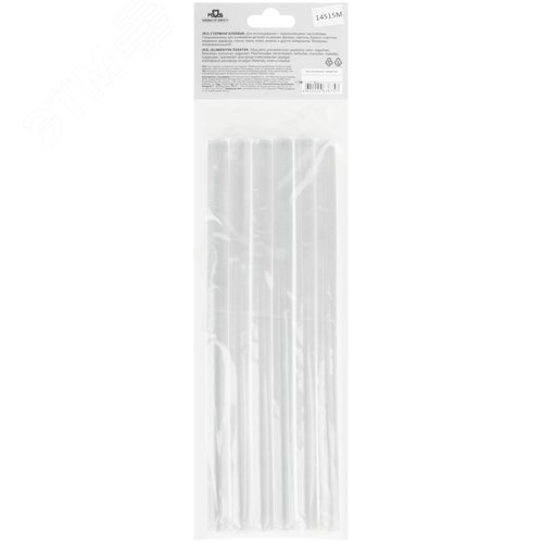 Стержни клеевые 11x200 мм, 6 шт., прозрачность 100% - фото 4