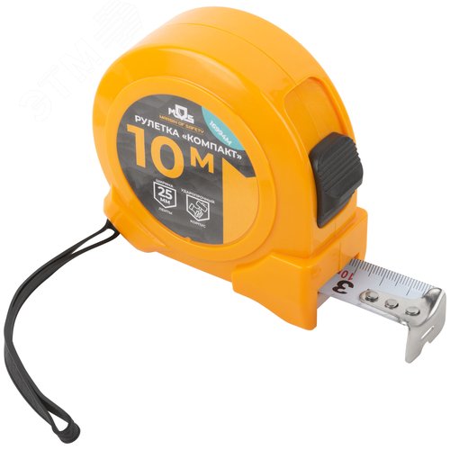 Изображение товара "Рулетка ""Компакт"" 10 м x 25 мм" (шт)
