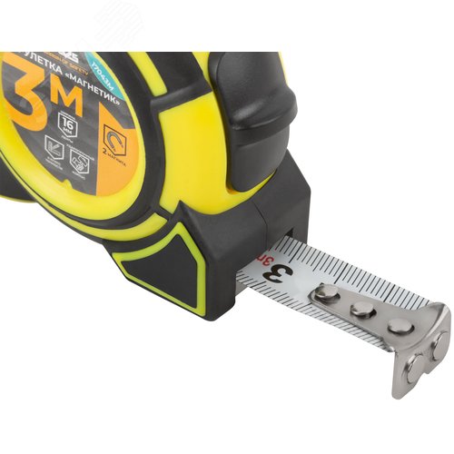 "Рулетка ""Магнетик"" 3 м x 16 мм" - фото 4
