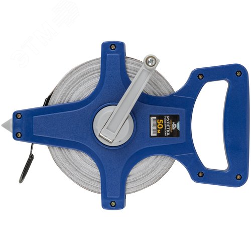 Рулетка геодезическая, открытый корпус, фибергласовая лента 50 м - фото 1