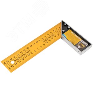 Угольник столярный, двусторонняя шкала 200 мм - фото 2