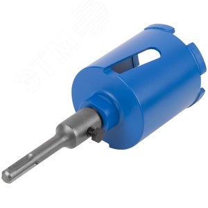 Коронка кольцевая по бетону алмазная безударная в сборе, SDS-PLUS, 5 зубьев, 68 мм - фото 3