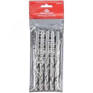 Сверла по металлу HSS, угол заточки 118град, 14,0X160 мм, (5 шт.) - фото 3
