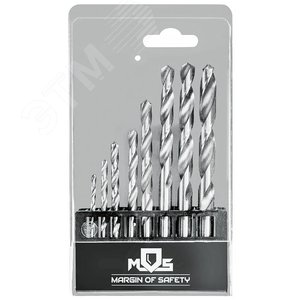 Изображение товара Набор сверл по металлу HSS, угол заточки 118град, пласт. кейс, 10 шт. (1-2-3-4-5-6-7-8-9-10мм) (шт)