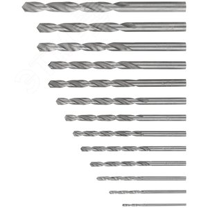 Набор сверл по металлу HSS, угол заточки 118град, пласт. кейс, 13 шт. (1.5-2.0-2.5-3-3.2-3.5-4-4.5-4.8-5-5.5-6-6.5мм) - фото 2