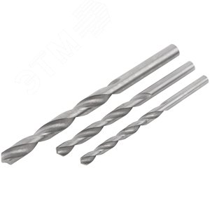 Набор сверл по металлу HSS, угол заточки 118град, в блистере, 3 шт. (5-6-8мм) - фото 2