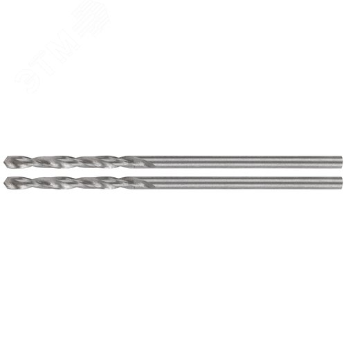 Сверла по металлу HSS шлифованные в блистере, угол заточки 135град, 1,5X43 мм - фото 1