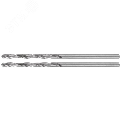 Изображение товара Сверла по металлу HSS шлифованные в блистере, угол заточки 135град, 2,0X49 мм (шт)