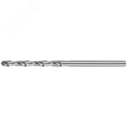 Сверло по металлу HSS шлифованное в блистере, угол заточки 135град, 3,3X65 мм - фото 1