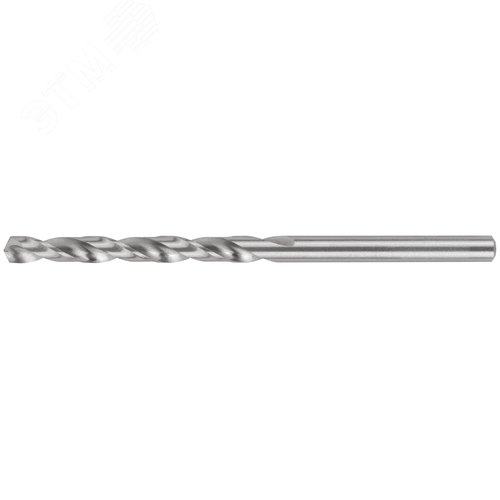 Сверло по металлу HSS шлифованное в блистере, угол заточки 135град, 4,2X75 мм - фото 1