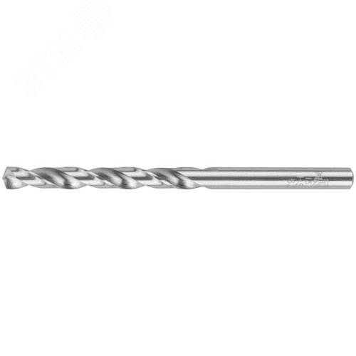 Сверло по металлу HSS шлифованное в блистере, угол заточки 135град, 6,0X93 мм - фото 1